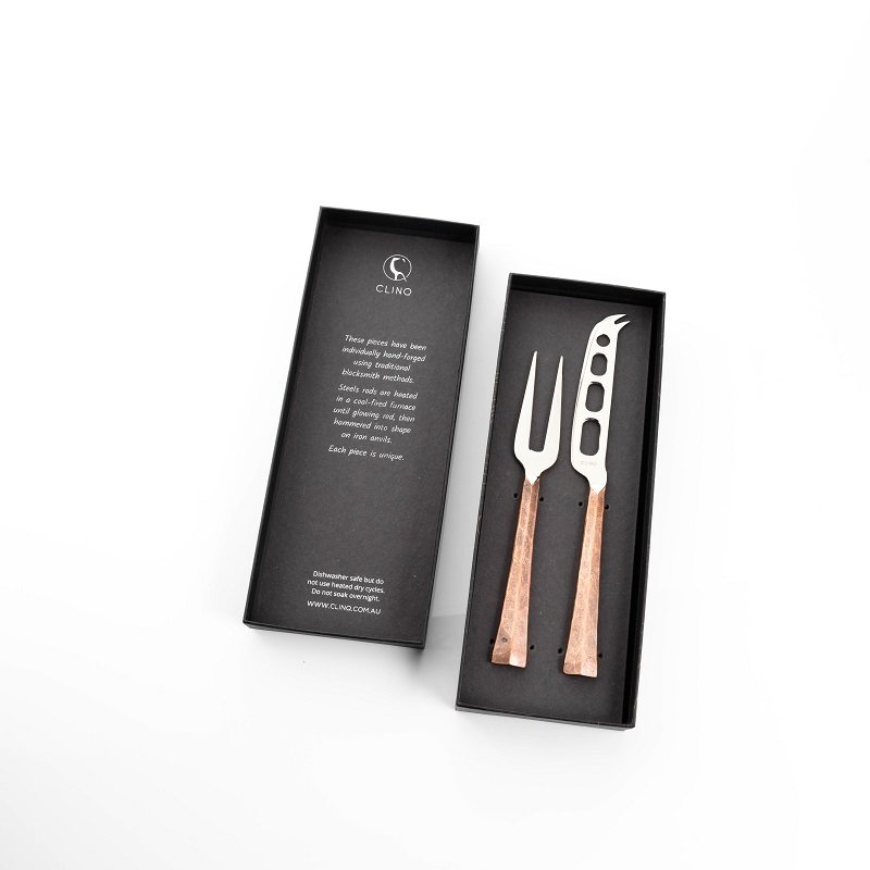 Aged Copper Cheese Knife Set – Slow Tempo