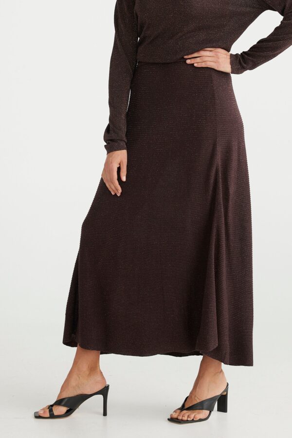 Domenica Knit Skirt - Dark Cocoa - Image 3