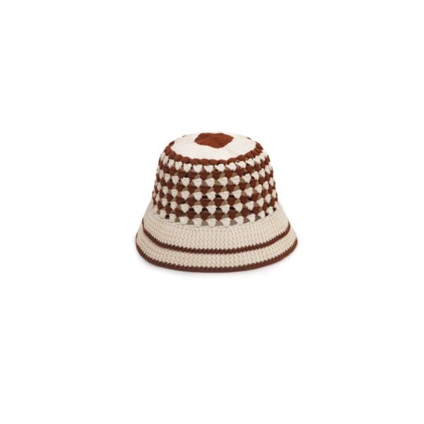 Chelsea Brown Wool Bucket Hat - Image 2