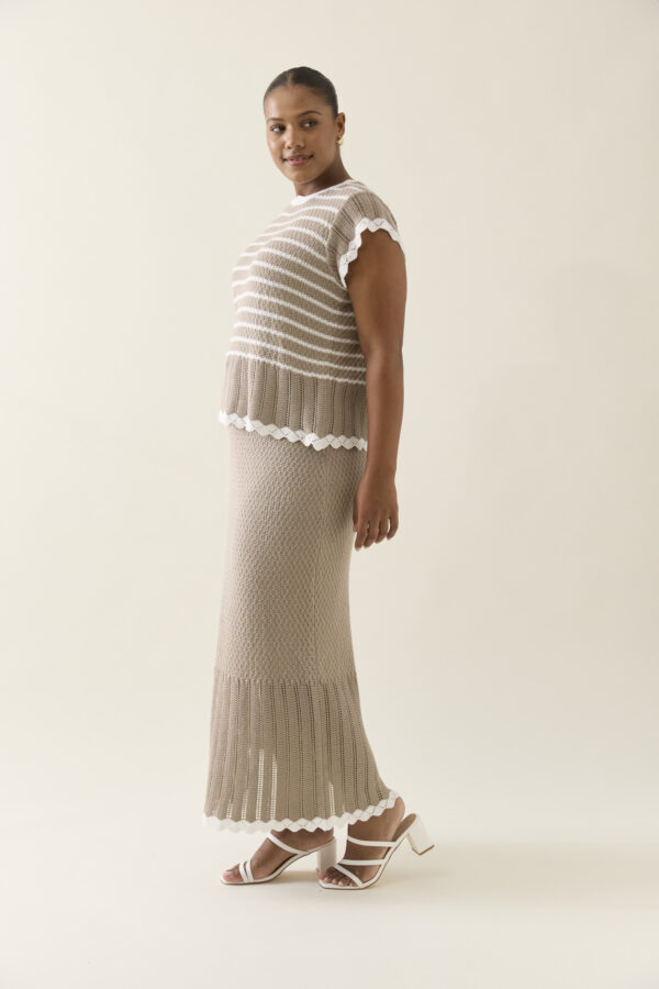 Ida Knit Skirt - Canvas - Image 2