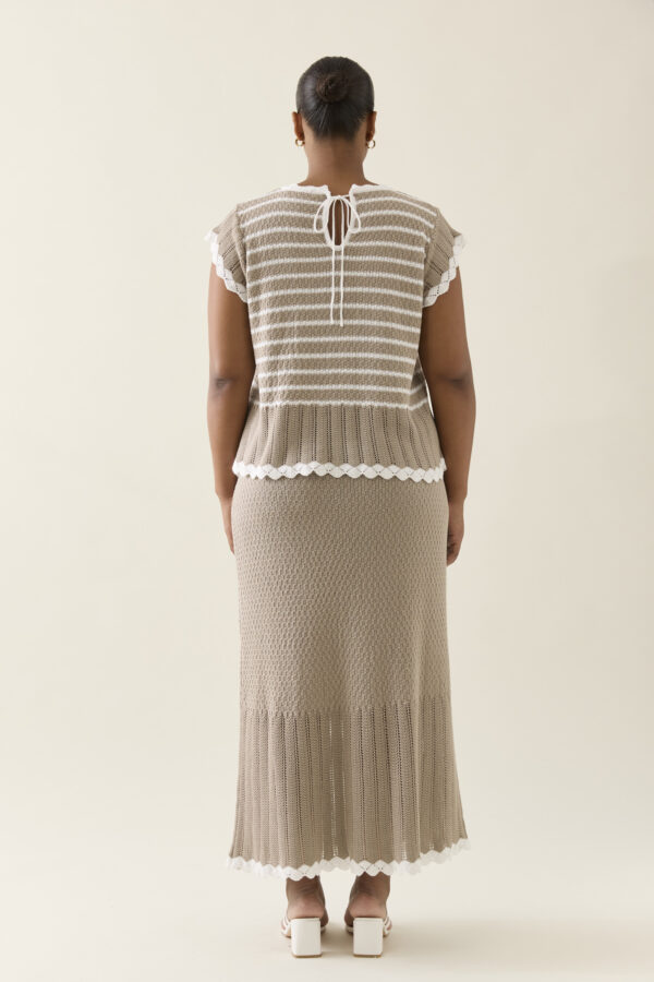 Ida Knit Skirt - Canvas - Image 3