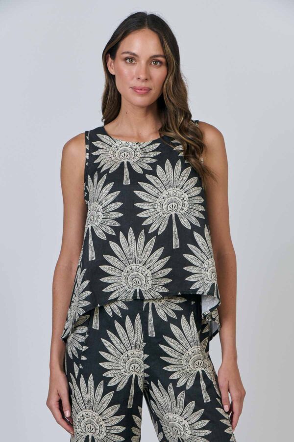 Sleeveless Tie Top