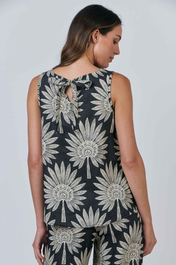 Sleeveless Tie Top - Image 2