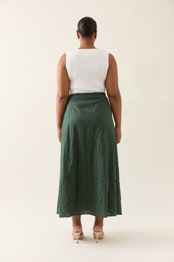 Esther Wrap Skirt - Myrtle - Image 2