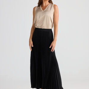 Alias Satin Pleated Skirt