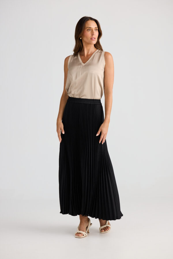 Alias Satin Pleated Skirt