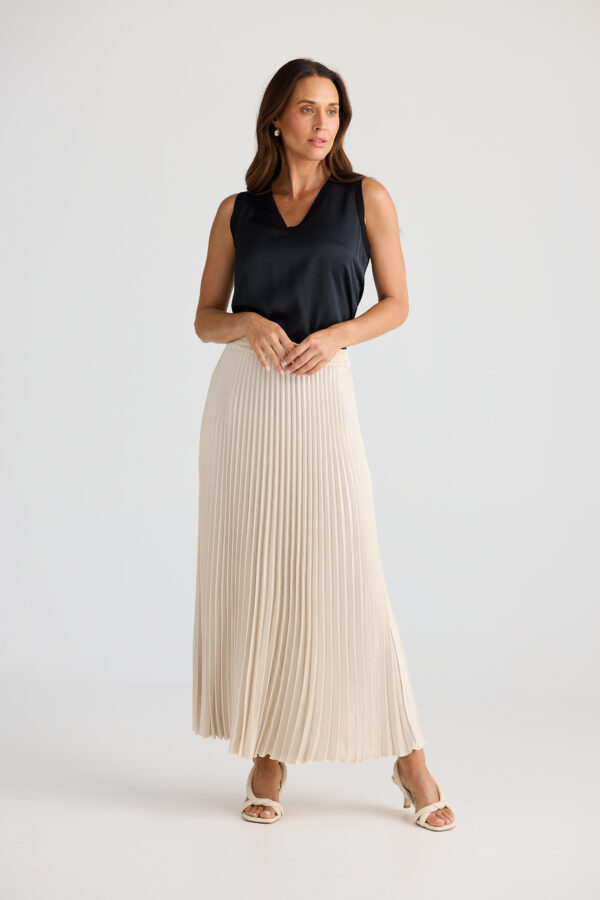 Alias Satin Pleated Skirt - Image 5
