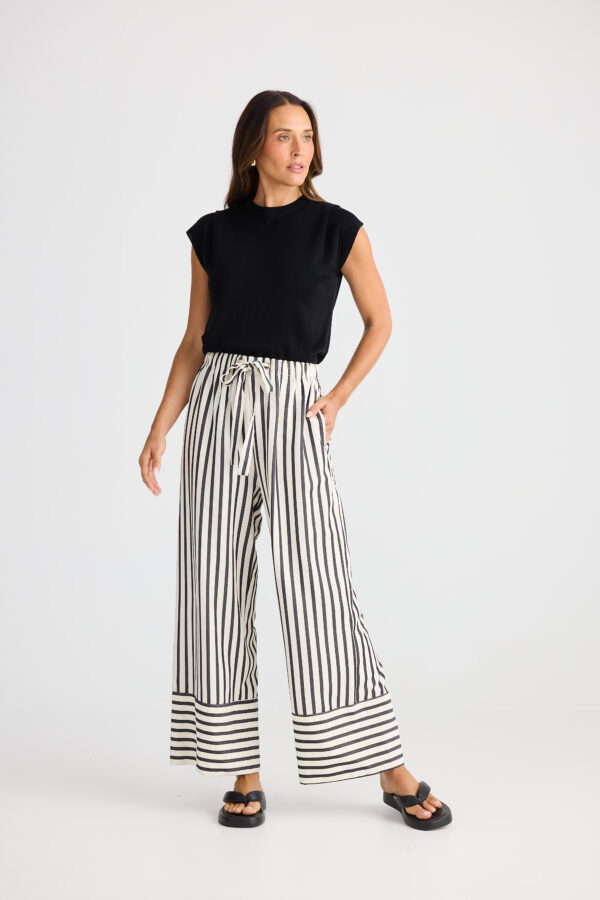 Portia Pant - Black Stripe - Image 2