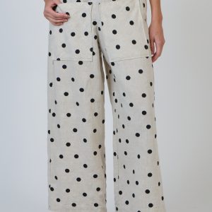 High Waisted wide Leg Pant - Poppy Seed