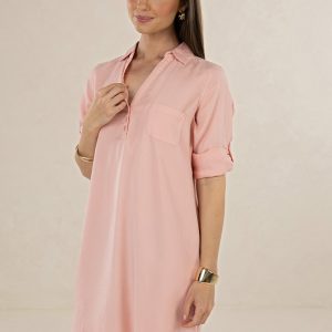 Remy Shirt Dress - Peony