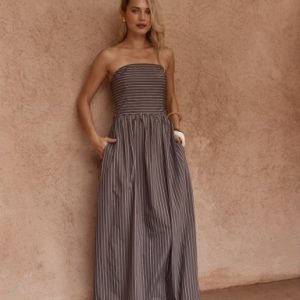 EVERLEY STRAPLESS DRESS